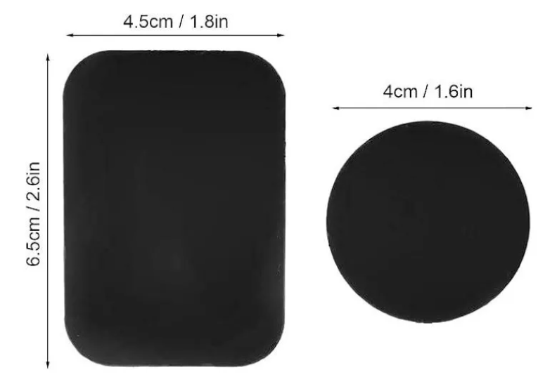 Foto 3 | 6 Placas De Metal, Para Teléfono Soporte Magnético Wünd