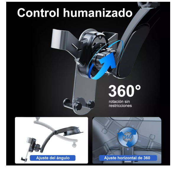 Foto 5 pulgar | Soporte Para Teléfono Coche Estable Antichoque Con Ventosa Wünd