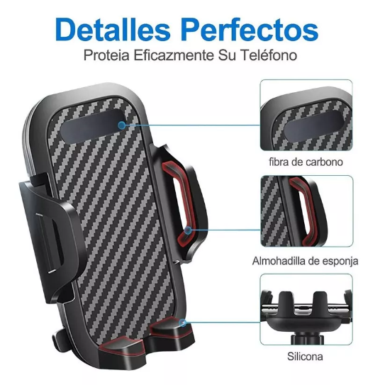 Foto 5 pulgar | Wünd Soporte Para Teléfono Para Coche,soporte Porta Celular 3en1