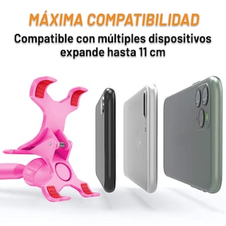 Foto 6 | Archy Base Soporte Para Celular Automovil Para Espejo Retrovisor De Coche Giratorio 360 Grados Ajustable Retract