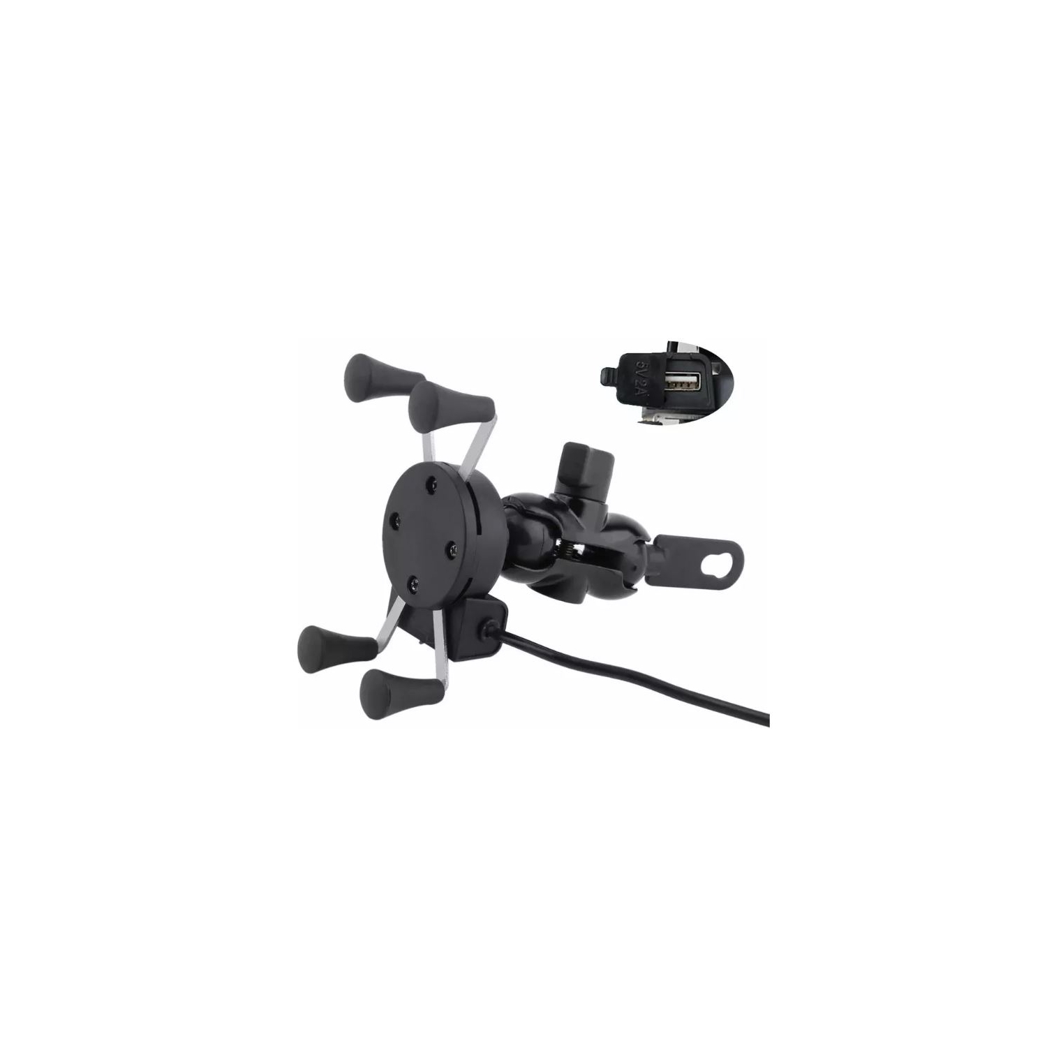 Soporte Para Teléfono Celular Para Motocicleta Con Cargador Usb - Venta Internacional.
