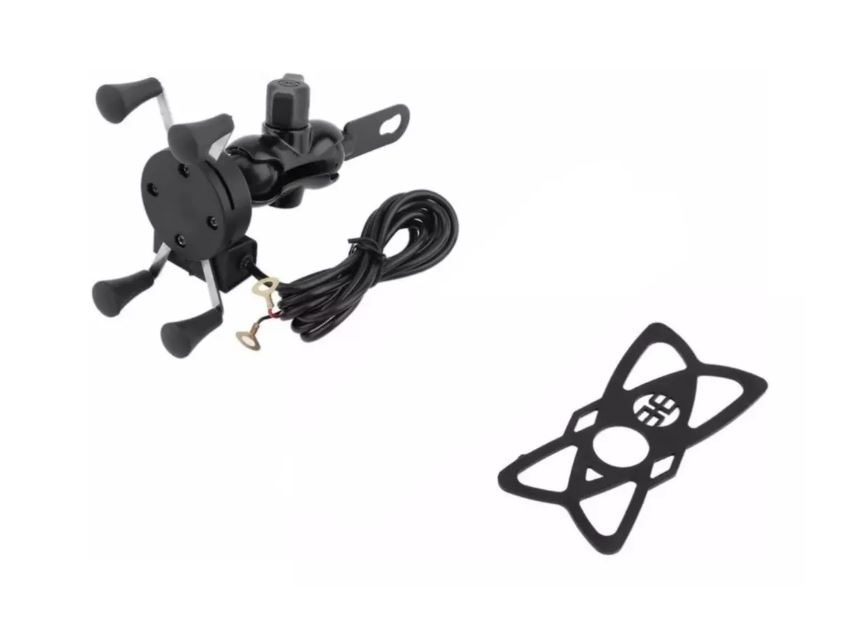 Foto 3 pulgar | Soporte Para Teléfono Celular Para Motocicleta Con Cargador Usb - Venta Internacional.