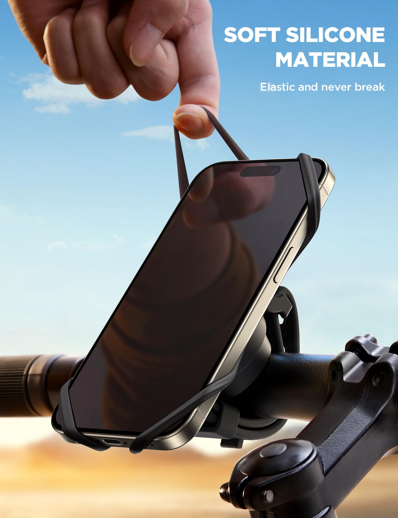 Foto 4 pulgar | Soporte De Teléfono Para Bicicleta Joyroom 2024 Upgrade Para Iphone 15/16 Pro - Venta Internacional.