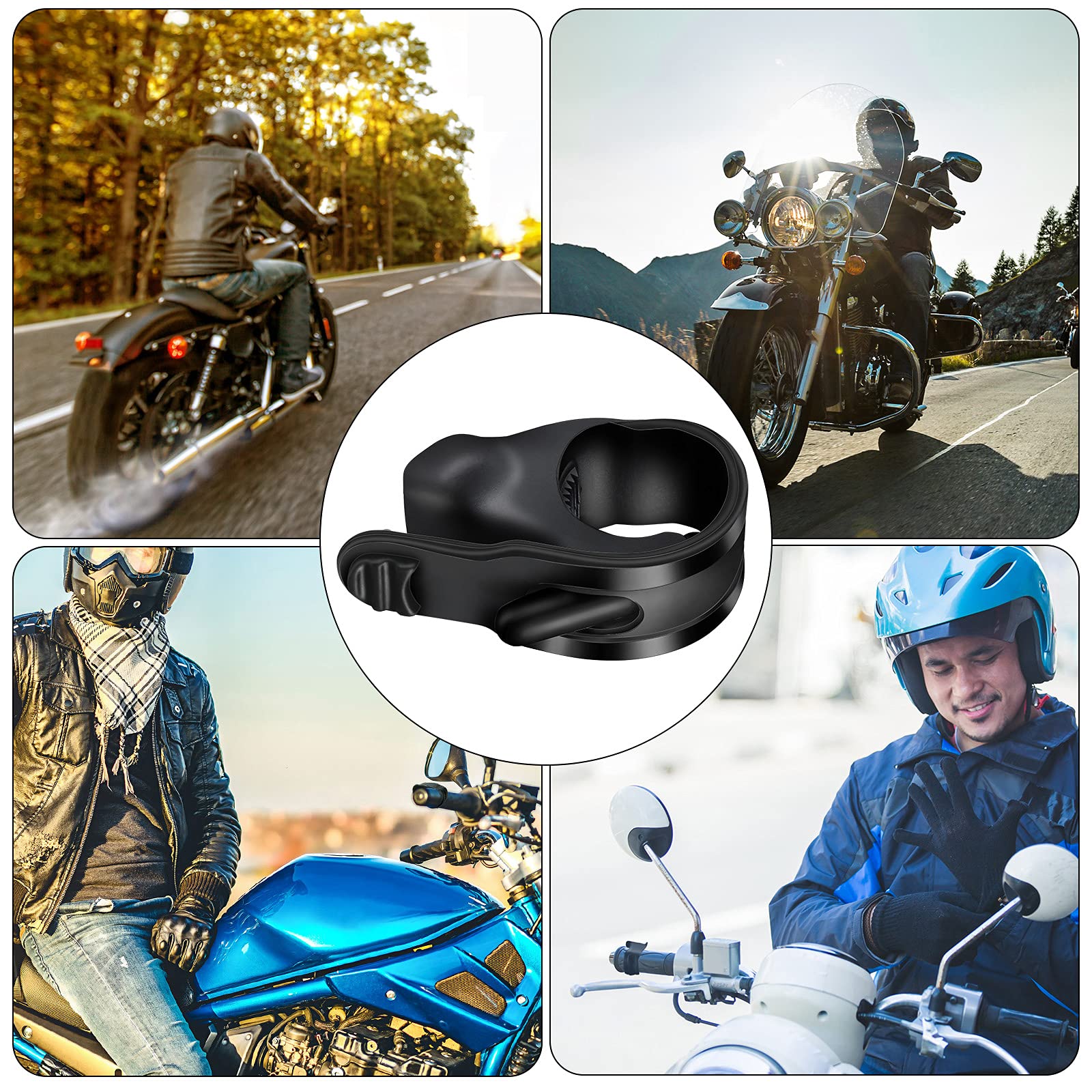 Foto 8 pulgar | Soporte De Acelerador Para Motocicleta Cruise Control Assist, 4 Unidades, Negro - Venta Internacional.
