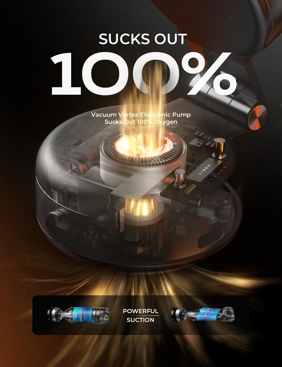 Foto 3 | Soporte De Teléfono De Coche Lisen Con Succión Magnética Al Vacío Para Iphone - Venta Internacional.