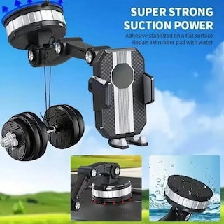 Foto 3 | Soporte Grande De Celular Para Coche Auto 360 Grados Ventosa