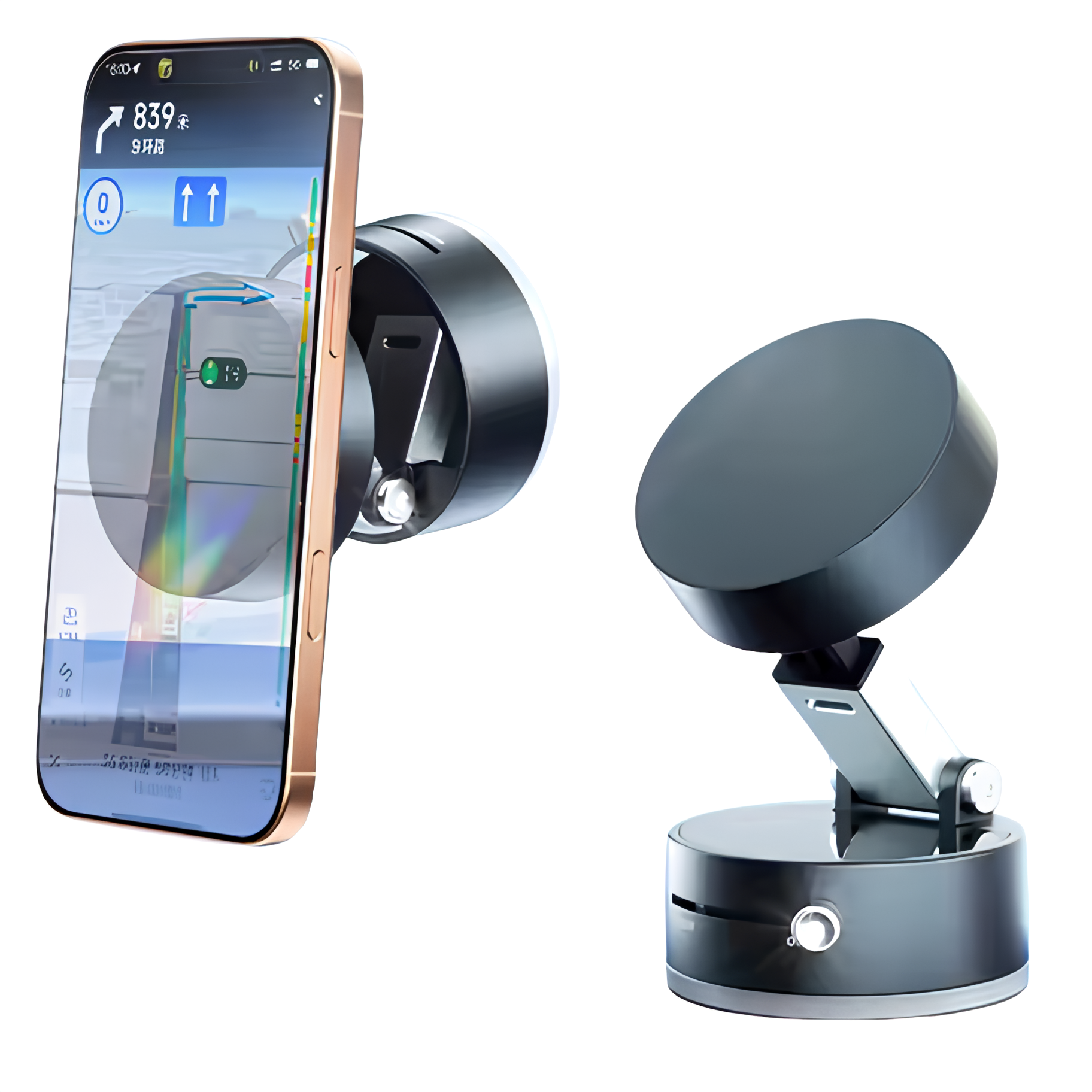 Foto 4 pulgar | Soporte Magnético Para Celular, Base Con Ventosa Al Vacío, Multiescena Auto/oficina/viajes, Negro