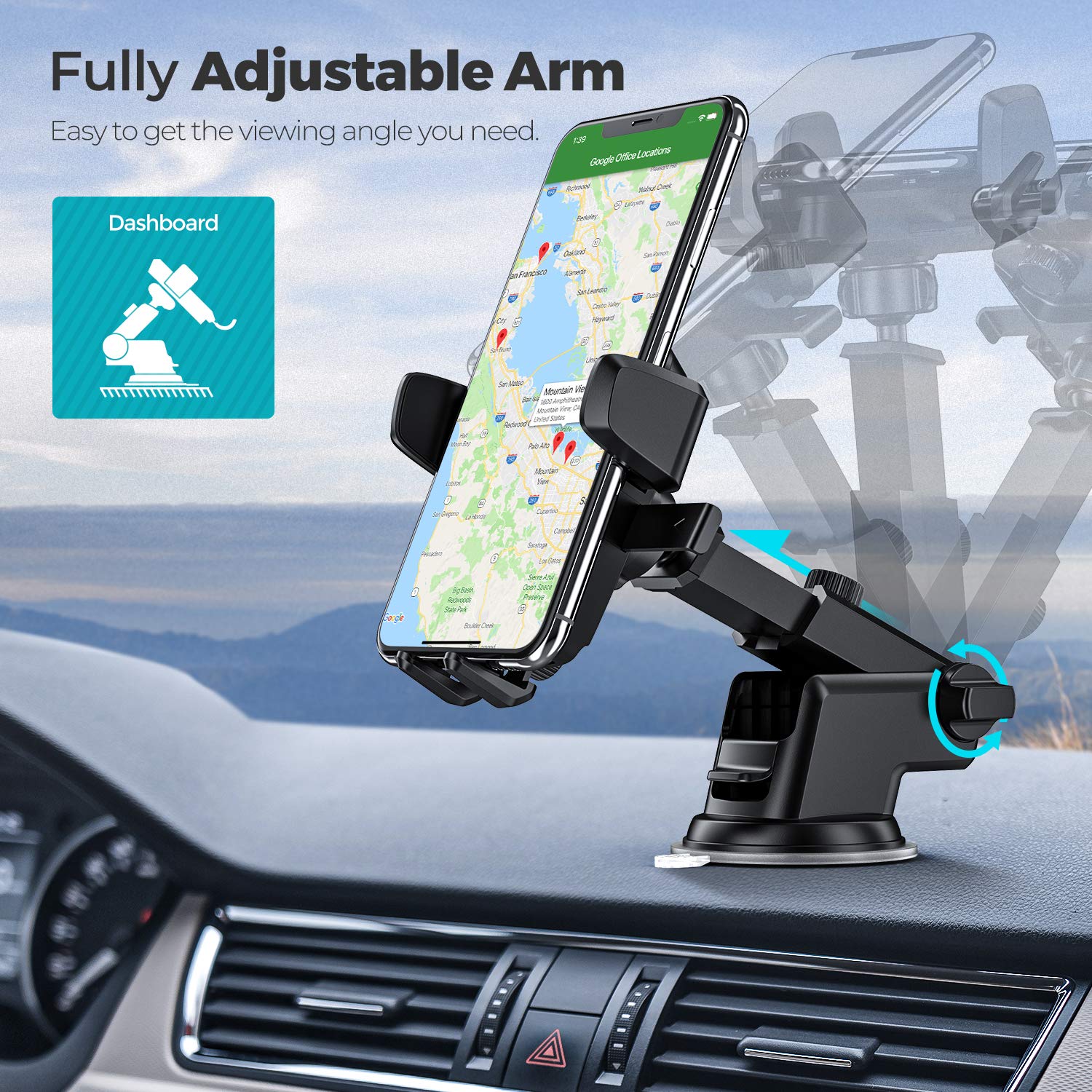 Foto 4 pulgar | Almohadilla De Gel Adhesiva Lavable Oribox Para El Salpicadero Del Coche - Venta Internacional.