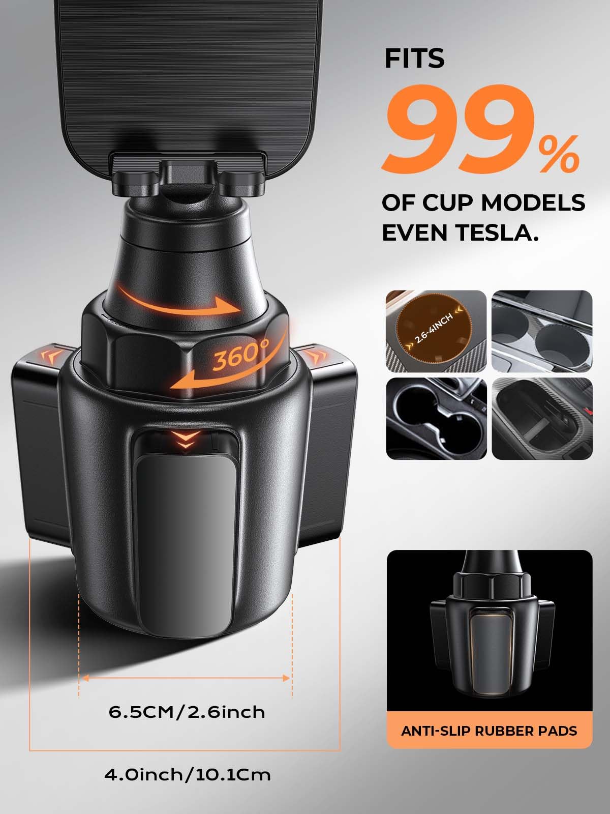 Foto 3 | Soporte Para Teléfono Celular Con Portavasos Para Automóvil Modelo Lisen 2025 - Venta Internacional.