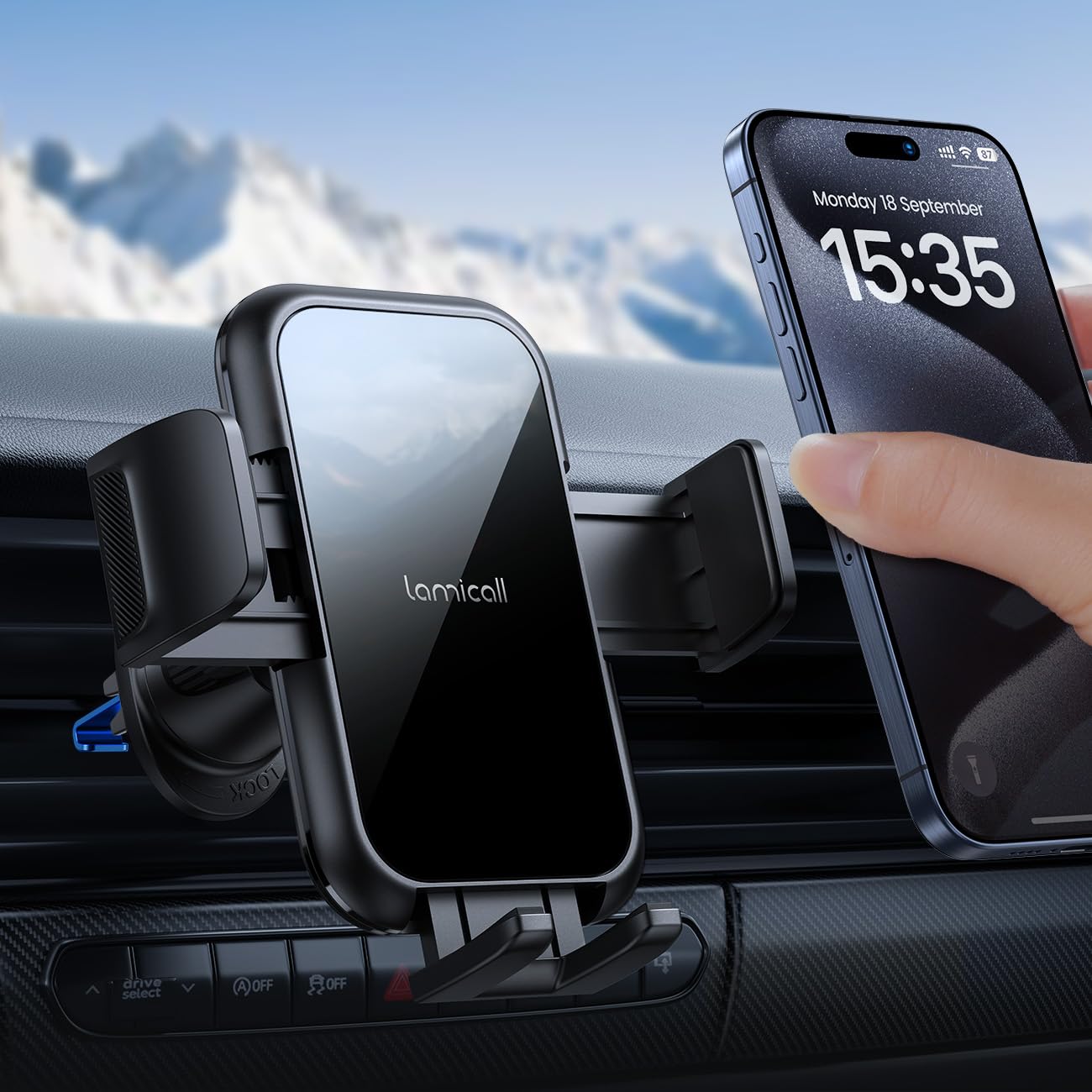 Foto 2 pulgar | Soporte Para Teléfono De Coche Lamicall 2025 Con Abrazadera Más Ancha Para Iphone - Venta Internacional.