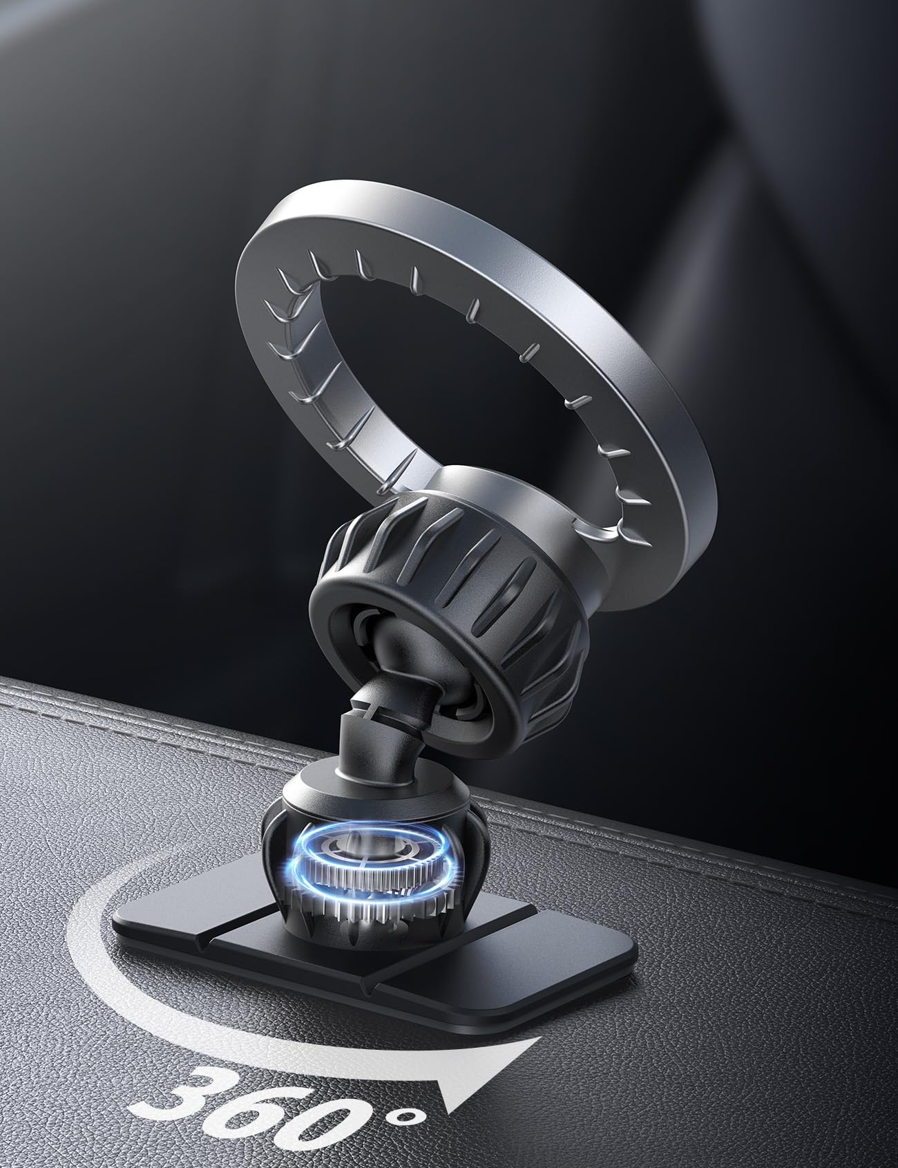 Foto 5 | Soporte De Coche Lamicall Para Teléfono Magsafe Magnético Plateado - Venta Internacional.