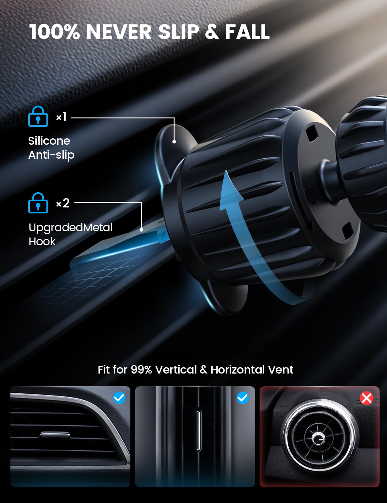 Foto 5 pulgar | Soporte De Coche Lamicall Para Magsafe Con 20 Imanes Fuertes Para Iphone - Venta Internacional.