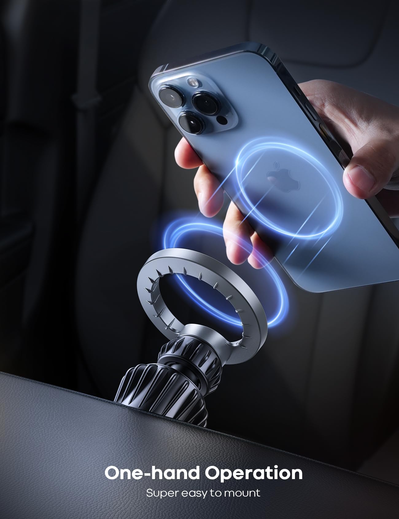 Foto 5 pulgar | Soporte Para Coche Lamicall Compatible Con Magsafe Con 20 Superimanes Para Iphone - Venta Internacional.