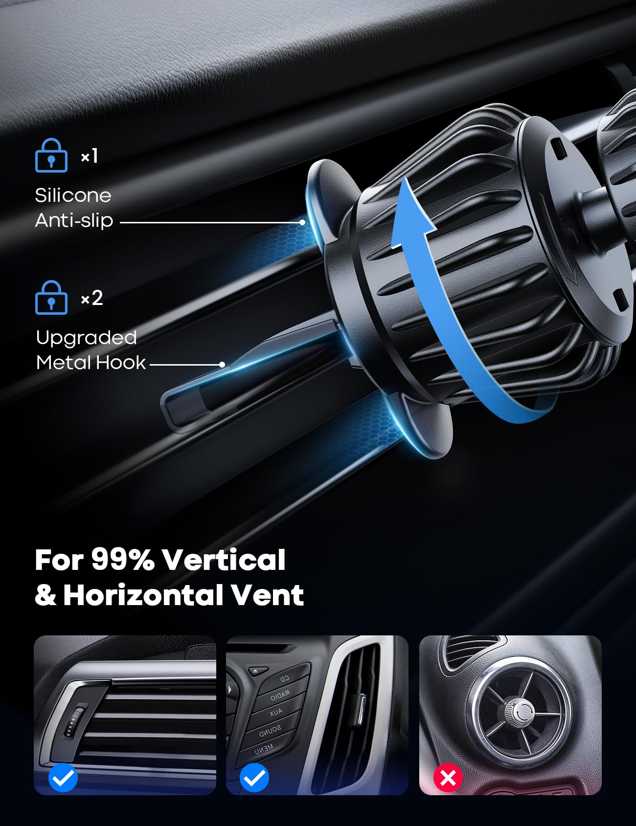 Foto 6 pulgar | Soporte Para Coche Lamicall Compatible Con Magsafe Con 20 Superimanes Para Iphone - Venta Internacional.