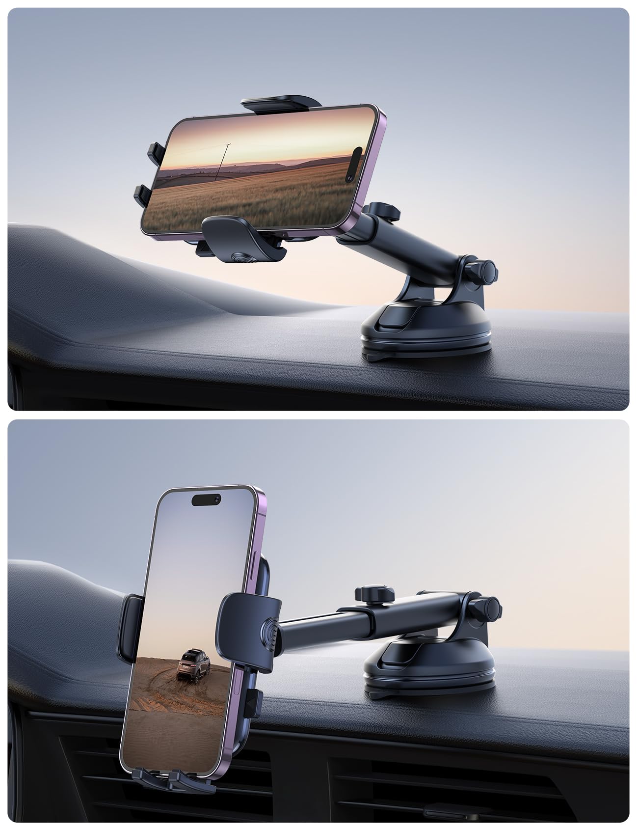 Foto 7 pulgar | Soporte De Teléfono De Coche Lamicall Ultra Con Succión De 32 Kg Para Iphone - Venta Internacional.