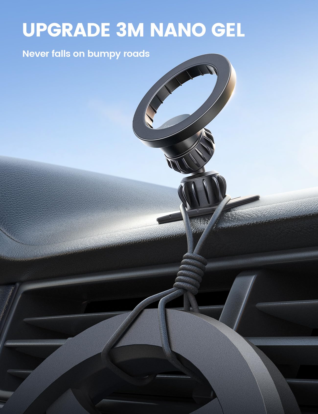 Foto 7 | Soporte De Coche Lamicall Para Teléfono Magsafe Con 20 Imanes N55 - Venta Internacional.
