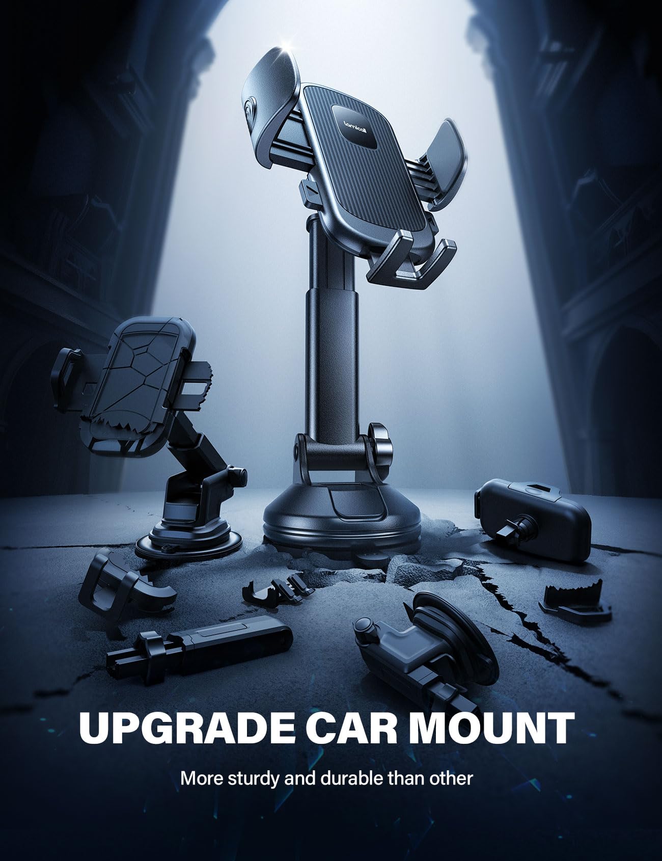 Foto 7 pulgar | Soporte Para Teléfono De Coche Lamicall, Ventosa Más Fuerte, Rotación De 360° - Venta Internacional.