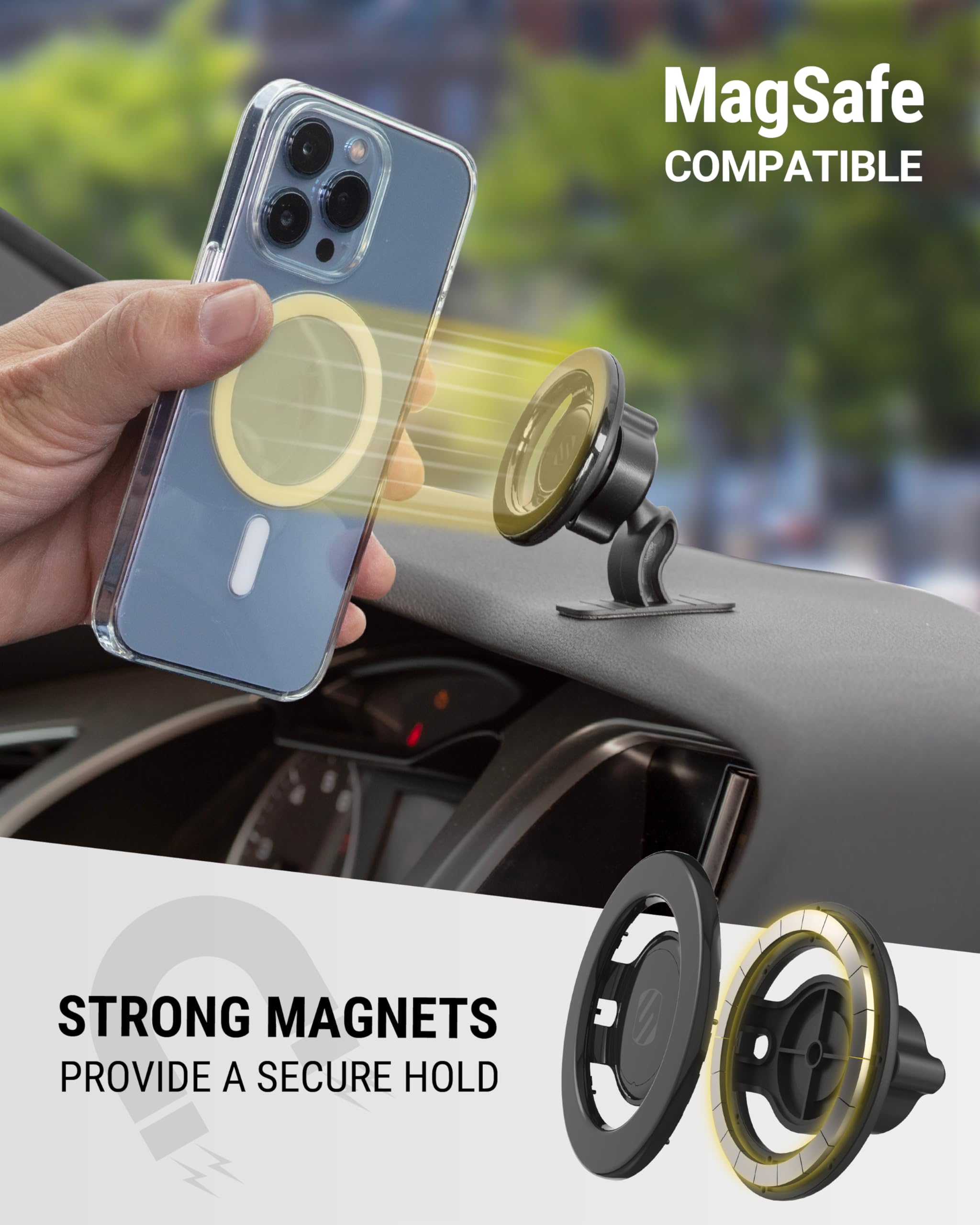 Foto 5 pulgar | Soporte De Coche Scosche Smsdv Magicmount Magsafe Para Teléfono Celular - Venta Internacional.