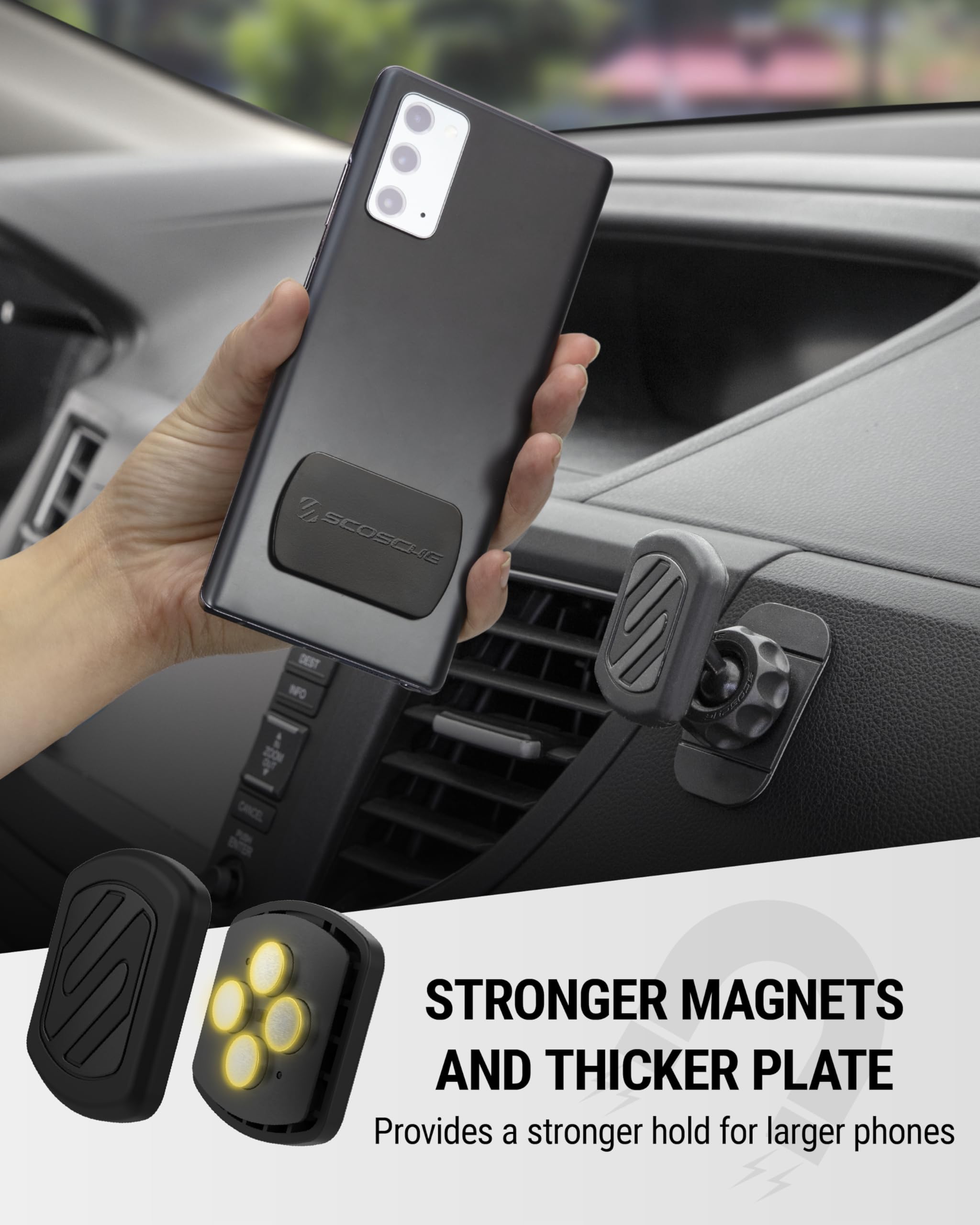 Foto 4 pulgar | Soporte Magnético Para Teléfono Scosche Mxdm Para Salpicadero De Coche - Venta Internacional.