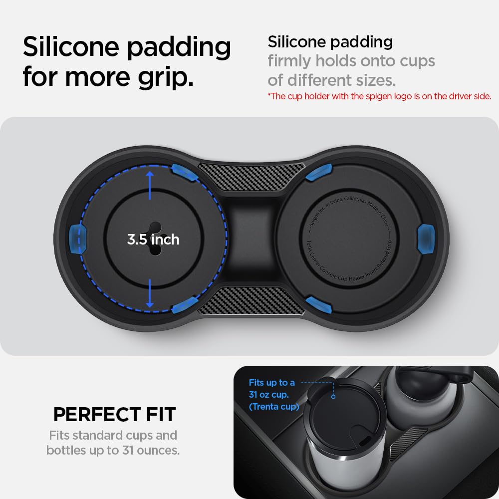 Foto 4 pulgar | Inserto Portavasos Spigen Relaxed Grip Para Tesla Model 3 E Y - Venta Internacional.