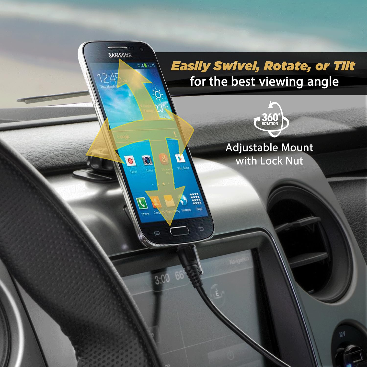 Foto 4 pulgar | Soporte Para Teléfono De Coche Scosche Magkit Magicmount Dashboard (paquete De 2) - Venta Internacional.