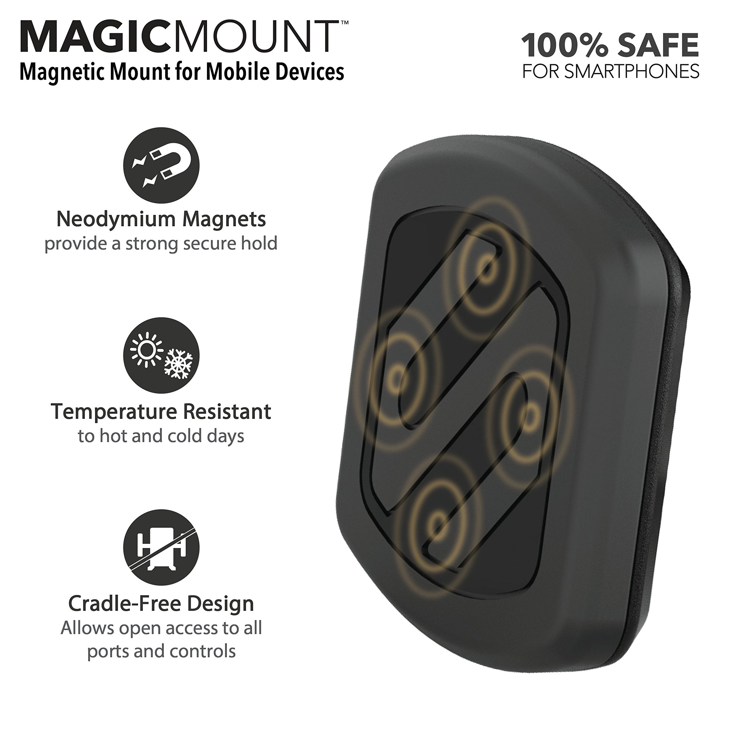 Foto 3 pulgar | Soporte Para Teléfono Celular Scosche Magvm2b Magicmount Para Ventilación De Coche - Venta Internacional.