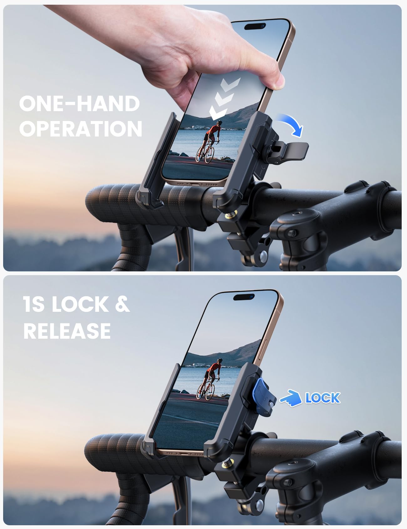 Foto 4 pulgar | Soporte De Teléfono Para Bicicleta Lamicall Para Iphone Galaxy - Venta Internacional.