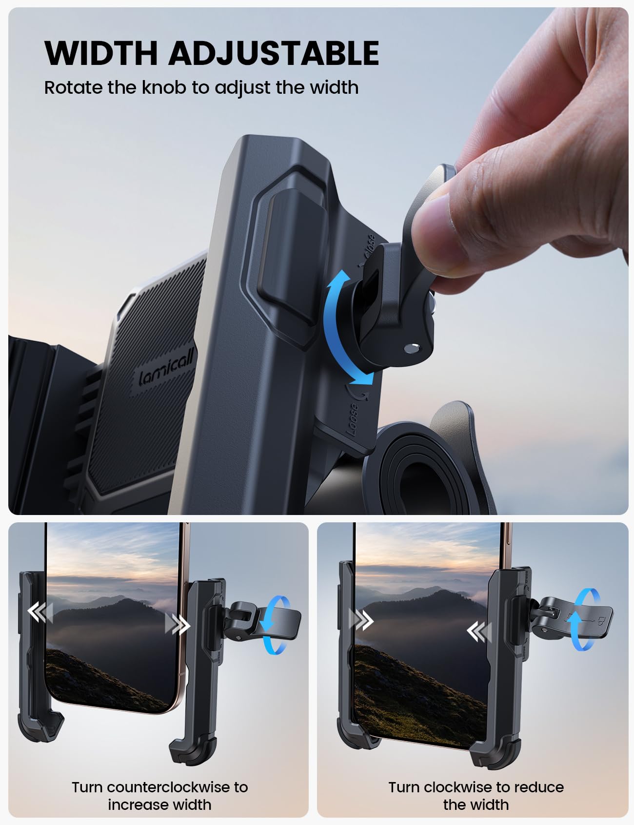 Foto 5 pulgar | Soporte De Teléfono Para Bicicleta Lamicall Para Iphone Galaxy - Venta Internacional.