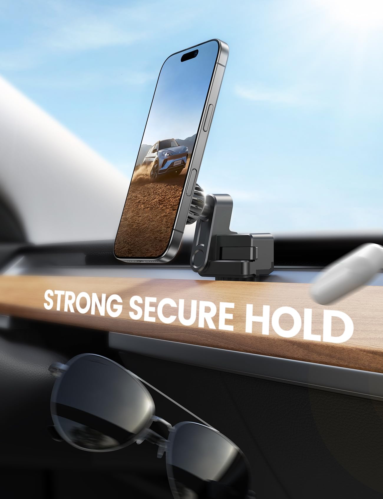 Foto 5 pulgar | Soporte De Teléfono Lamicall Para Tesla Model 3 Y Con Imán - Venta Internacional.