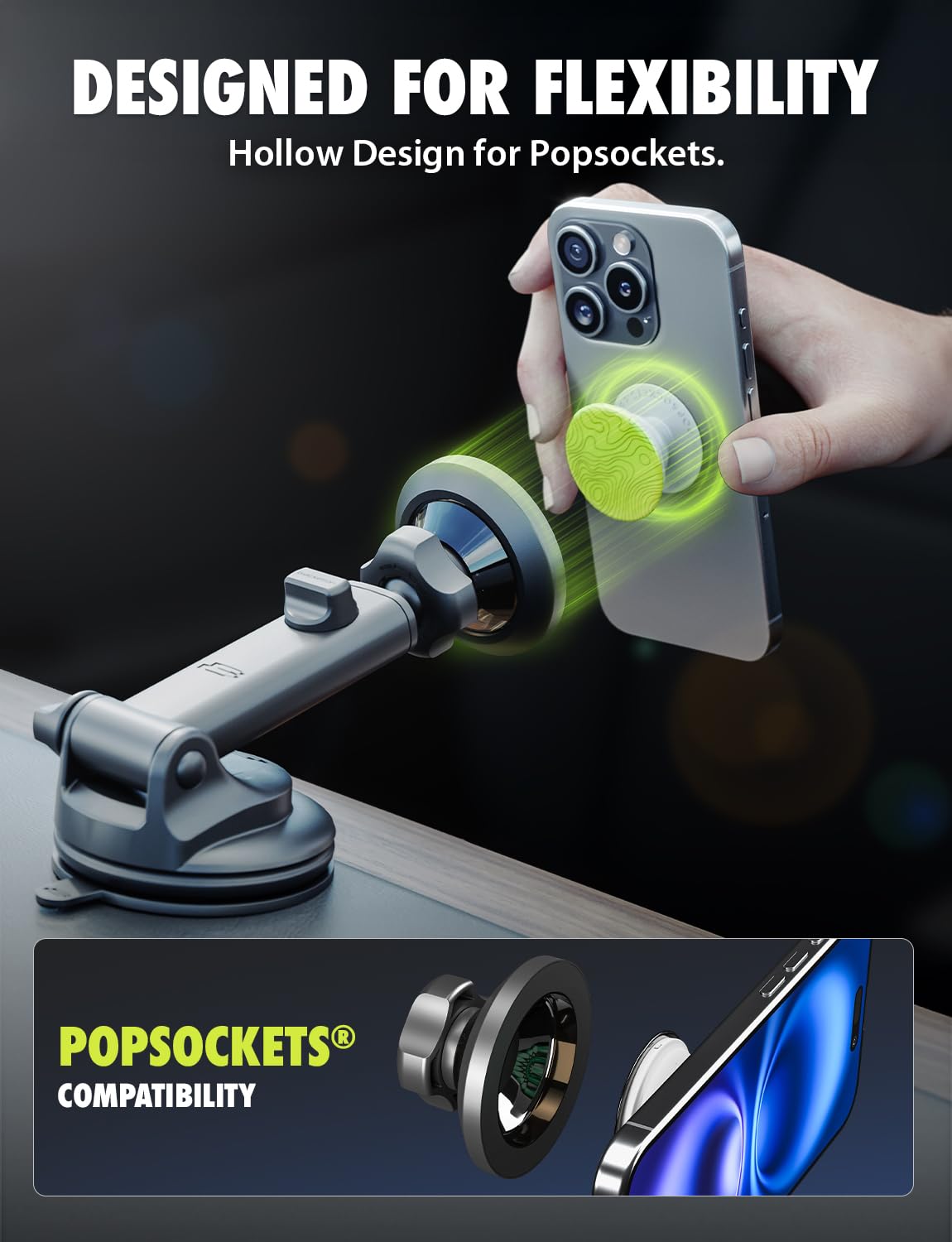Foto 4 pulgar | Soporte Magnético Para Coche Magalign Pro Extend Magalign Para Iphone - Venta Internacional.