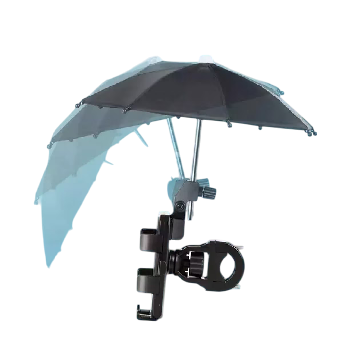 Foto 5 pulgar | Soporte Celular Moto/bicicleta Con Base Paraguas Impermeable Belug Negro