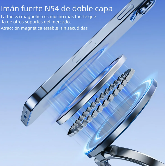 Foto 5 pulgar | Soporte Xtellar Para Teléfono Magnético Con Ventosa, Plegable 360°