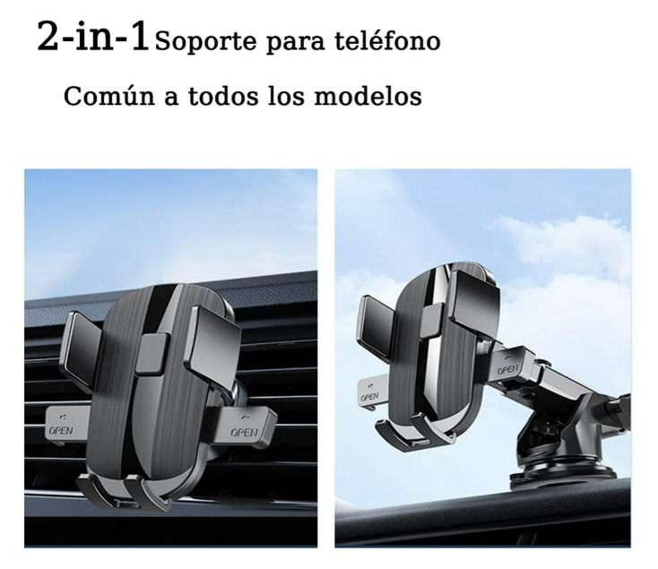 Foto 4 pulgar | Soporte Xtellar Para Celular Coche, Porta Celular Carro 3en1 Estable