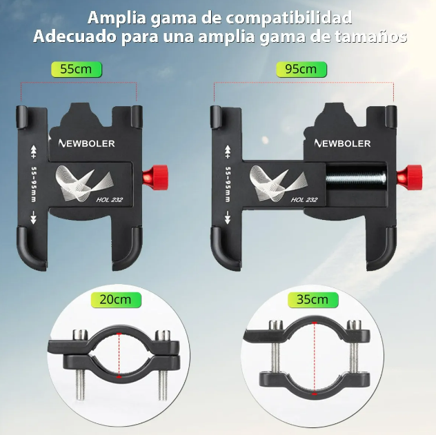 Foto 3 pulgar | Metálico Xtellar Soporte Para Teléfono De Bicicleta Giratorio 360°