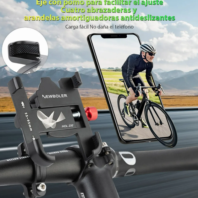Foto 5 pulgar | Metálico Xtellar Soporte Para Teléfono De Bicicleta Giratorio 360°