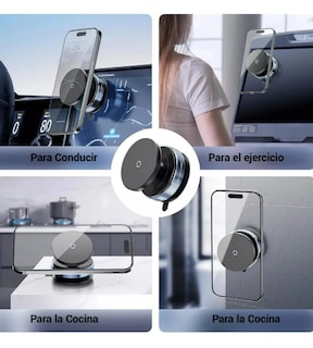 Foto 4 | Soporte Xtellar Para Celular Automóvil Succión Magnético Negro