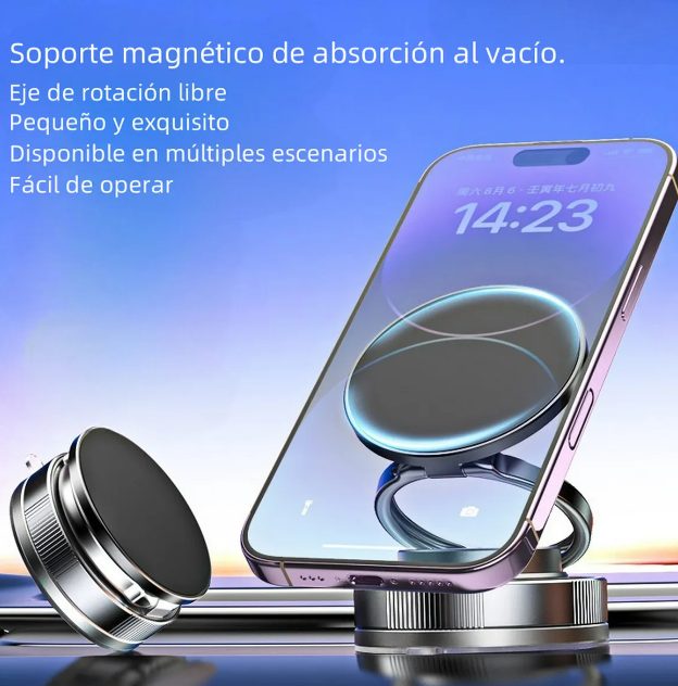 Foto 3 pulgar | Soporte Xtellar Para Teléfono Magnético Con Ventosa, Plegable 360°