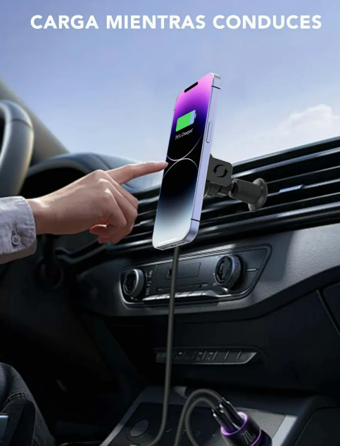 Foto 3 pulgar | Soporte Xtellar Magnético Para Celular Con Carga Inalámbrica Rápida