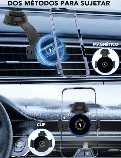 Foto 4 pulgar | Soporte Xtellar Magnético Para Celular Con Carga Inalámbrica Rápida