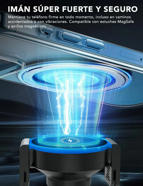 Foto 5 pulgar | Soporte Xtellar Magnético Para Celular Con Carga Inalámbrica Rápida