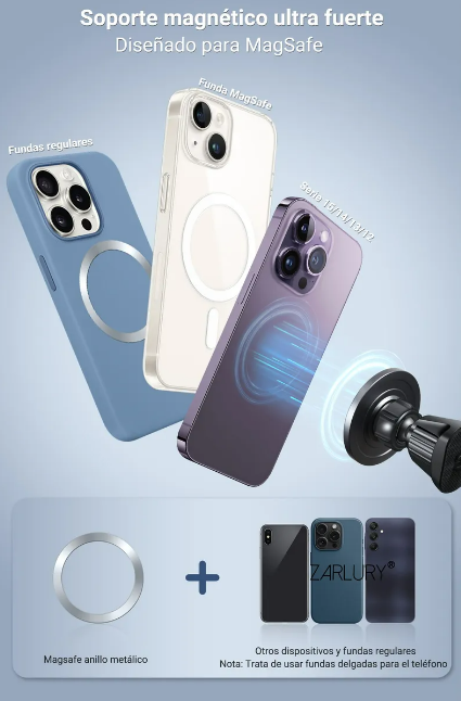 Foto 2 | Soporte Xtellar Magnético Celular Para Auto Magsafe Giratorio De 360