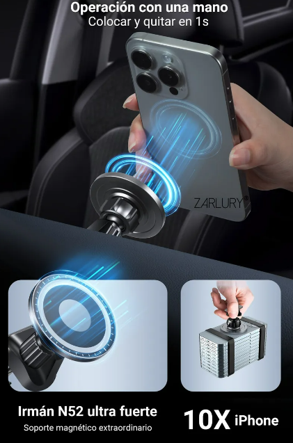 Foto 4 pulgar | Soporte Xtellar Magnético Celular Para Auto Magsafe Giratorio De 360