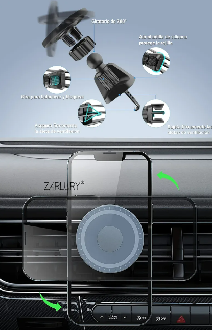 Foto 4 | Soporte Xtellar Magnético Celular Para Auto Magsafe Giratorio De 360