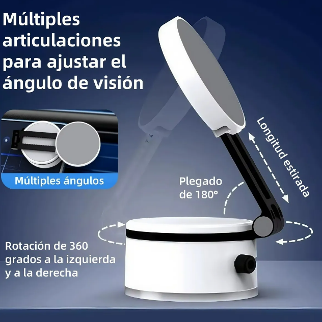 Foto 5 pulgar | Xtellar Soporte Magnético De Ventosa Para Teléfono,escalable Negro
