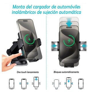 Foto 4 | Soporte Xtellar Para Celular Carga Inalámbrica Auto Sujetador Cel