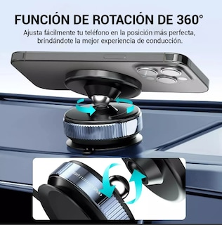 Foto 2 | Soporte Xtellar Para Celular Automóvil Succión Magnético Blanco