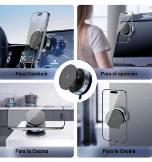 Foto 3 | Soporte Xtellar Para Celular Automóvil Succión Magnético Blanco