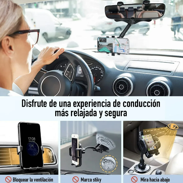 Foto 4 | Soporte Xtellar Para Teléfono Espejo Retrovisor Portacelulares