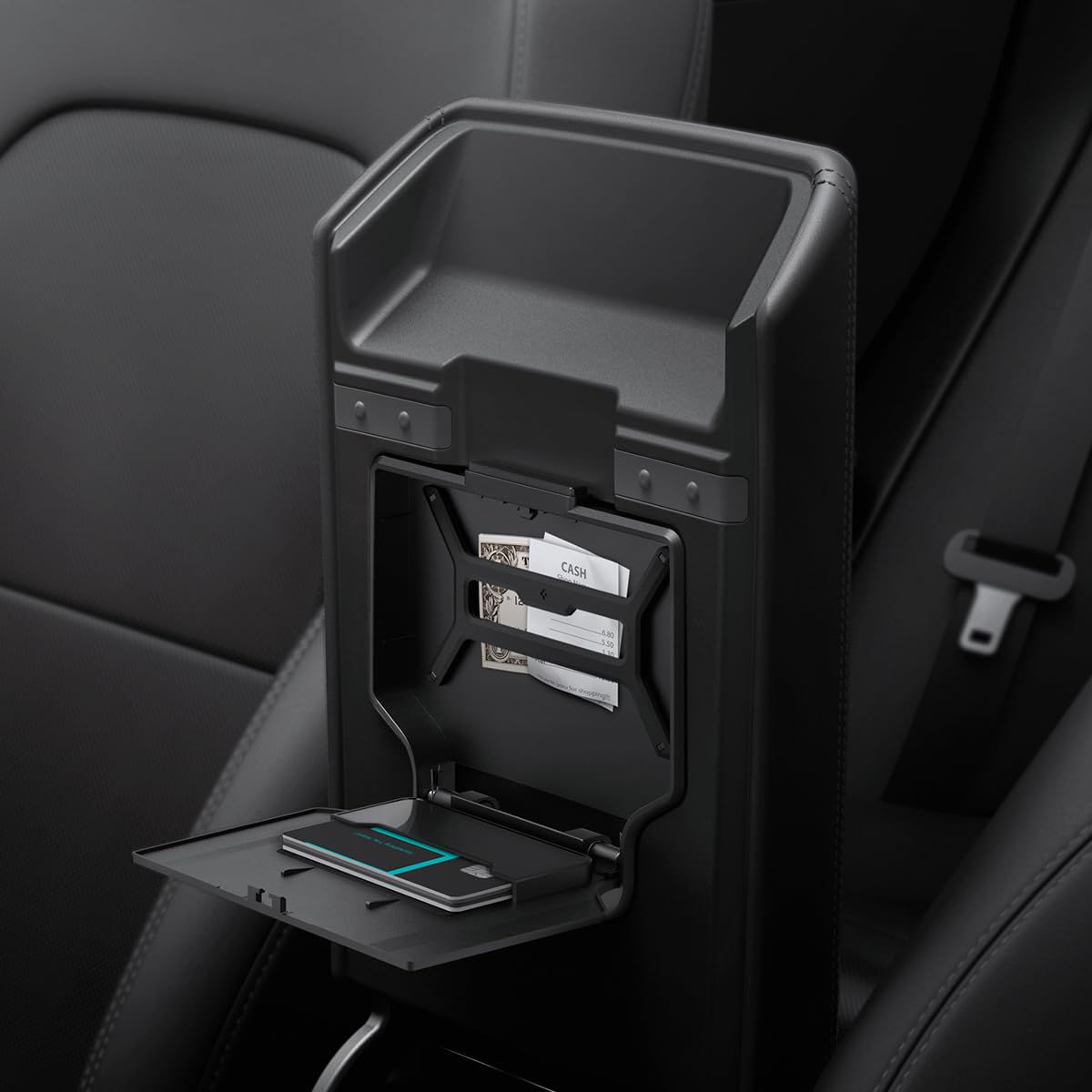 Foto 2 pulgar | Caja De Almacenamiento Spigen One-tap Para Tesla Model Y 2025/2024/2025 - Venta Internacional.
