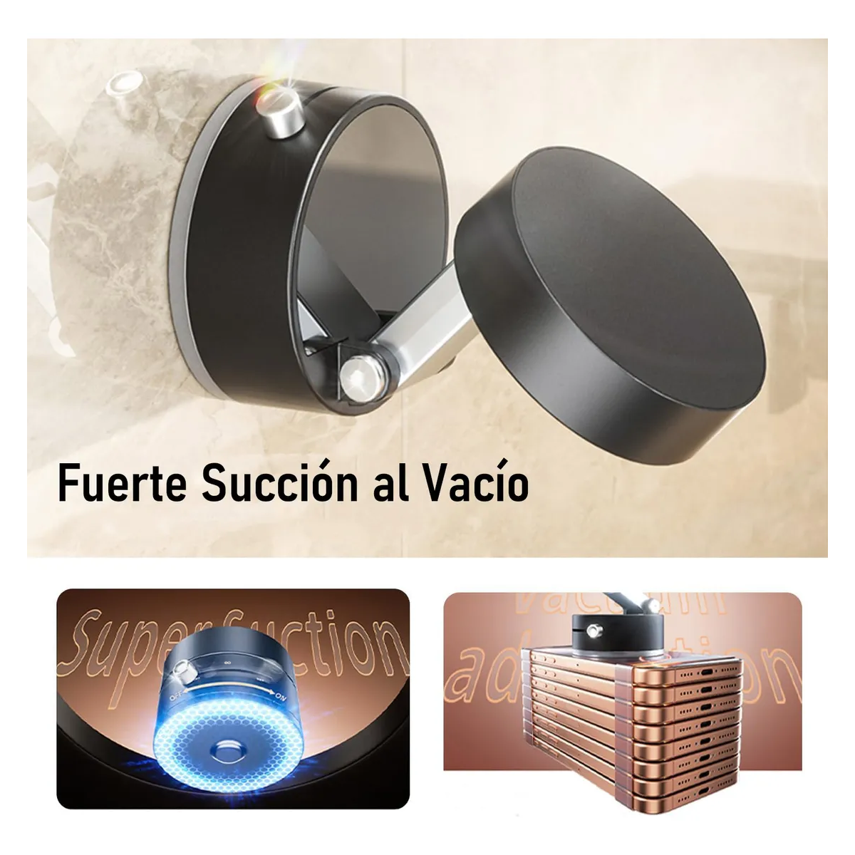 Foto 3 | Soporte Magnético Para Porta Celular Auto Y Escritorio Eo Safe Imports Esi-19108 Negro